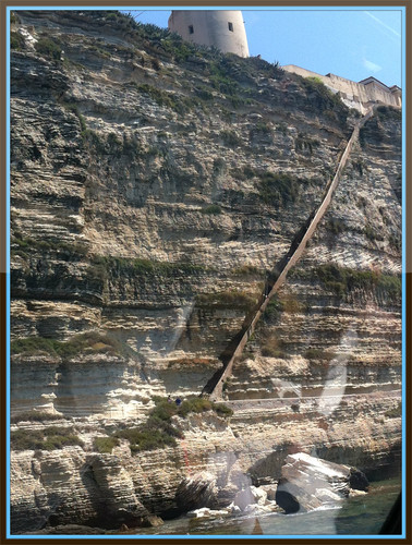  My holidays in Corsica : Stairs in Bonifacio's rock