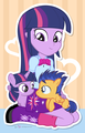 Twily and Flash on Human Twilight's lap - my-little-pony-friendship-is-magic photo