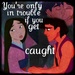 You're only in trouble if you get caught - disney-crossover icon