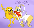 double's dance. - adventure-time-with-finn-and-jake fan art