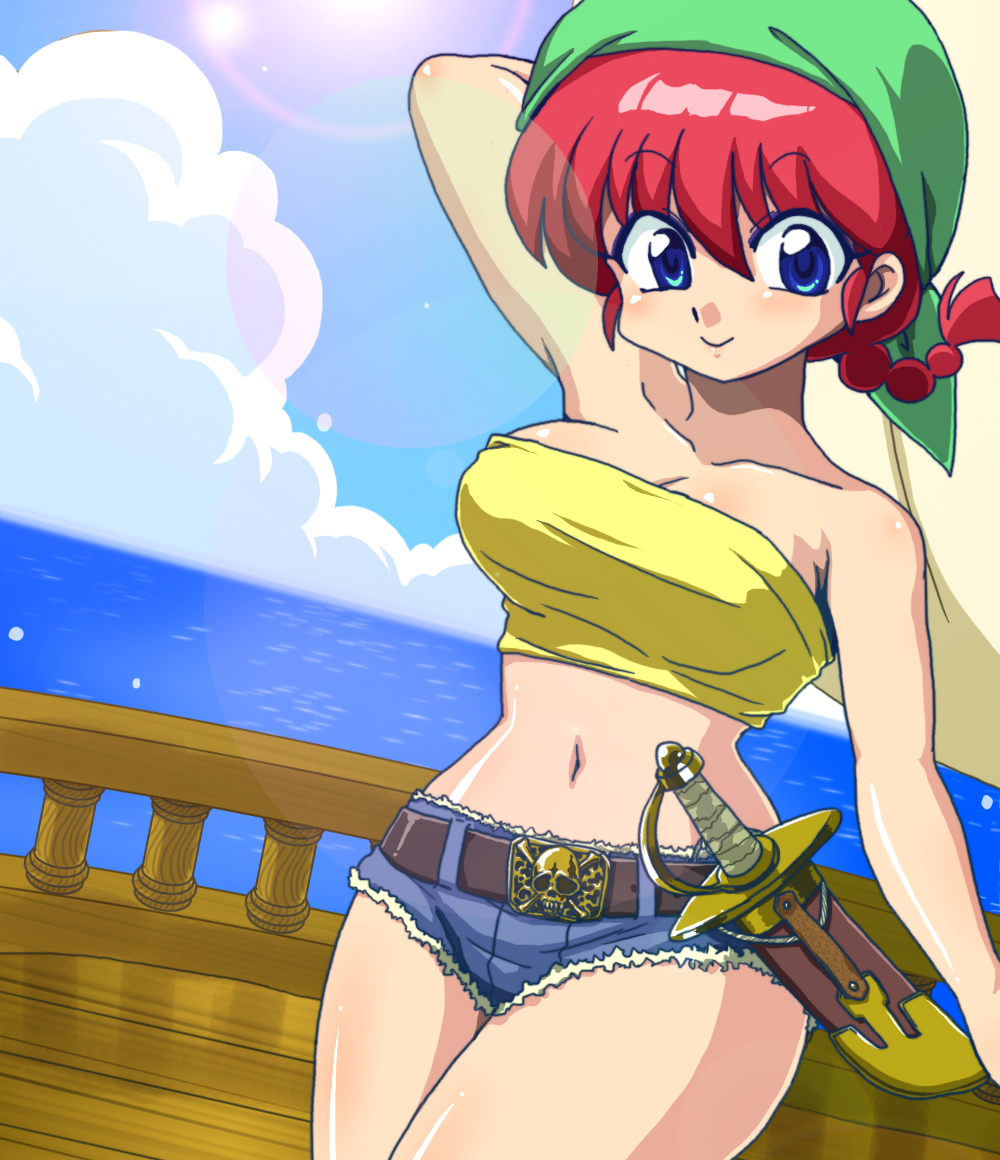 Fan Art of ranma-chan's a pirate! for fans of Ranma 1/2. 