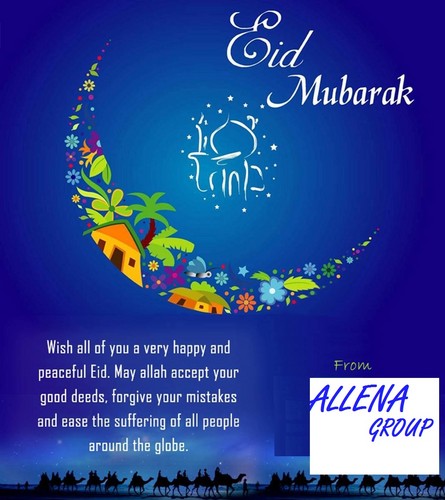 ‘Eid Mubarak to all’ From Allena Family