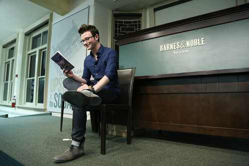 Chris Colfer at the book tour