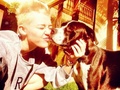 Cuty Miley with her dog !! - miley-cyrus photo