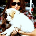 Cuty Miley with her dog !! - miley-cyrus photo
