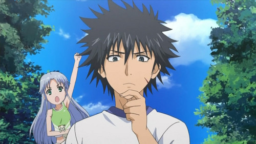  Don't be so deep in thought Touma, someone's behind 당신