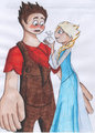 Elsa and Ralph - frozen fan art