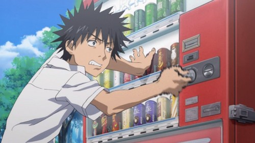 Give me my drink you stupid vending machine!