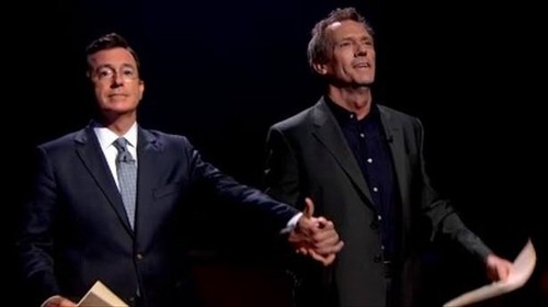  Hugh Laurie on The Colbert denunciar 06.08.2013