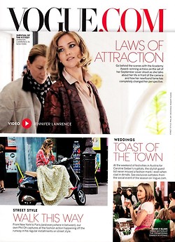  Jennifer Lawrence for Vogue’s September Issue