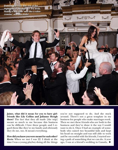  Kevin and Jaime's wedding [magazine scans]