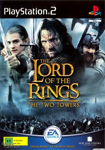  LOTR: The Two Towers - PS2 game cover (Front)