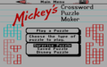 Mickey's Crossword Puzzle Maker - mickey-mouse photo
