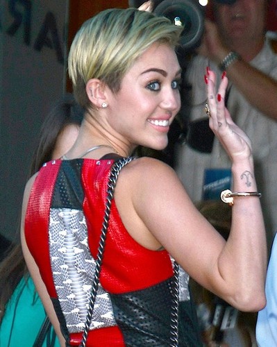Miley Cyrus at 'Paranoia' Los Angeles premiere