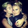 Miley with Emily at the Paranoia L.A. Premiere - miley-cyrus photo