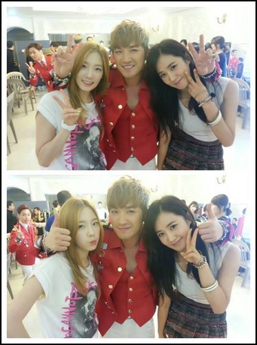 Minwoo with Yuri & Taeyeon {SNSD}