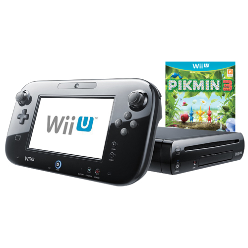 Nintendo Wii U 32GB Pikmin 3 Bundle - Black