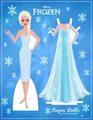 Elsa Paper Doll - frozen fan art