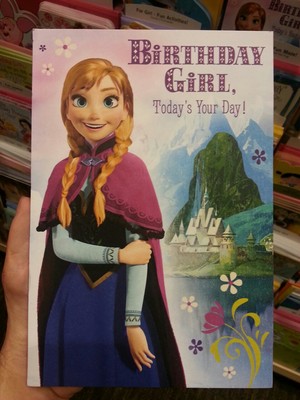  アナと雪の女王 Anna Birthday Card