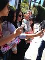 Gaga meeting fans in Los Angeles (Aug. 17) - lady-gaga photo