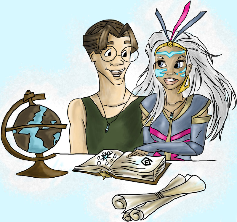 Atlantis Fan Art: Milo and Kida.