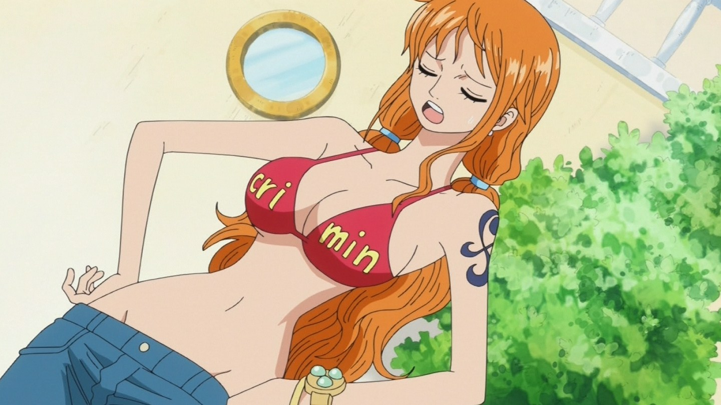 Wallpaper of Nami (>w<) for fans of One Piece. 