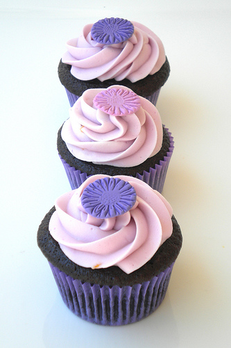  Purple petit gâteau, cupcake