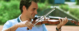  Roger Federer: Racket vs. Violin?