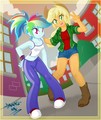 rainbow dash and applejack - my-little-pony-friendship-is-magic photo