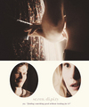 “He held her hand. Happiness is this, he thought.” - klaus-and-caroline fan art