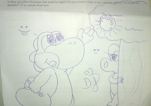 Baby Yoshi and Baby Birdo drawing