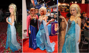  Elsa and Anna Cosplay