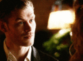 Eye contact is a dangerous, dangerous thing. But lovely. Oh, so lovely. - klaus-and-caroline photo