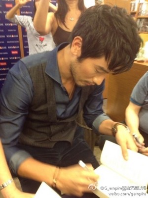  Godfrey at a book signing event [Hong Kong]