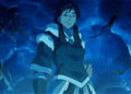 Korra Book 2 hitting the ground with air bending. Have no idea why xD - avatar-the-legend-of-korra photo