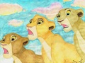 Kula, Tama, and Nala by MalloMar - the-lion-king fan art
