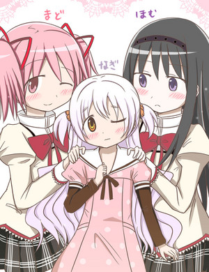  Madoka, Homura, and Nagisa