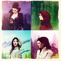 Regina, Snow, Belle & Red  - once-upon-a-time fan art