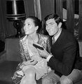 Rigg and Lazenby - OHMSS bts photos - diana-rigg photo