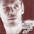 When all I wanna do is wrong it's hard for me to say what's right - klaus-and-caroline fan art