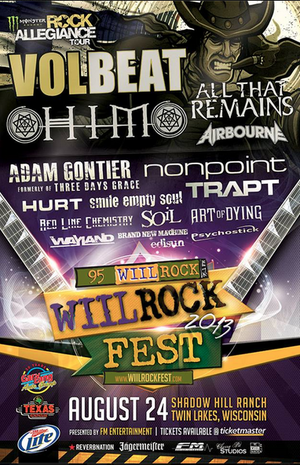  AUg 24 will rock fest- twin lakes, wi