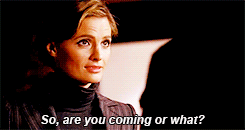 Beckett to Castle:Evolution of you coming.