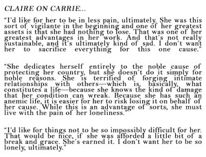  Claire on Carrie / season 3