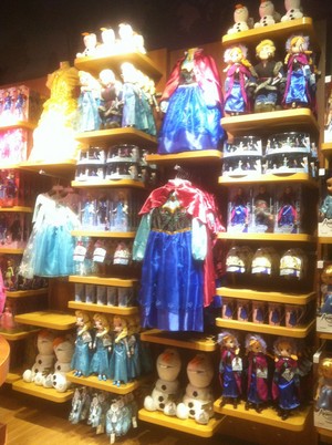 Frozen Merchandise at the Disney Store