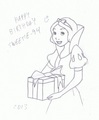 Happy birthday - disney-princess fan art