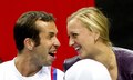 Kvitova has monkey love :-) - tennis photo
