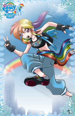 MLP:Fim Rainbow Dash,human
