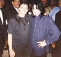 Michael With A Fan - michael-jackson photo