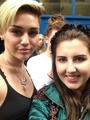 Miley with a fan! - miley-cyrus photo