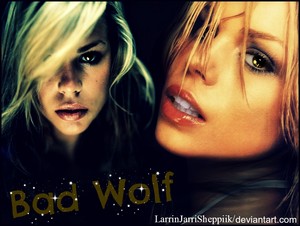  My a new Walppaper with Billie Piper, Bad волк from the series Doctor Who, made by Me, with Photosho